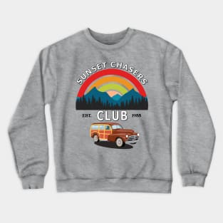 Sunset Chasers Club est. 1955 Crewneck Sweatshirt